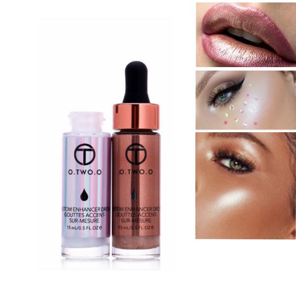 metallic highlighter liquid make up cosmetic concealer shiny
