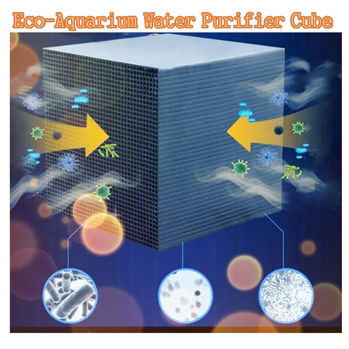 fish tank water eco-aquarium water purification cleaning cube