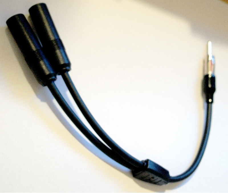 Consumer Electronics Radio Antennas Car Stereo AM FM Antenna Splitter Y