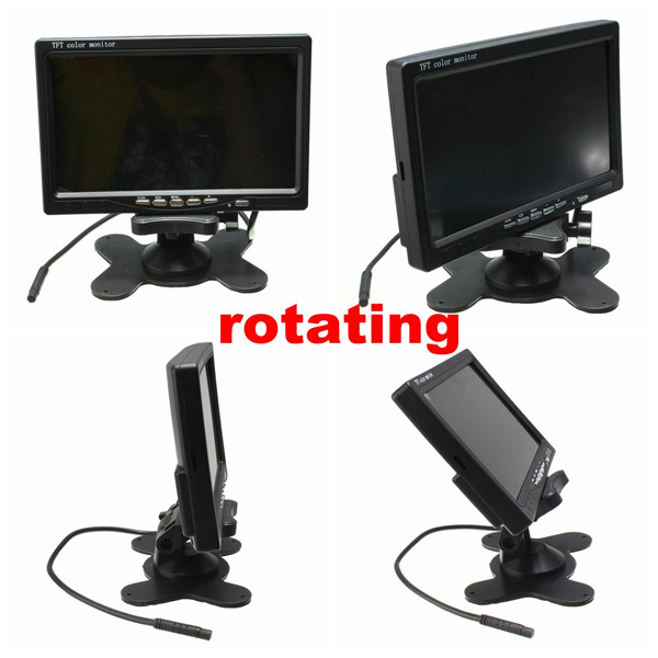 7 inç LCD Monitör + IR 18LED Ters Yedekleme Kamera Arkadan Görünüm Kit Kamyon Otobüsü RV için 7 inç LCD Monitör + IR 18LED Ters Yedekleme Kamera Arkadan Görünüm Kit Kamyon Otobüsü RV için