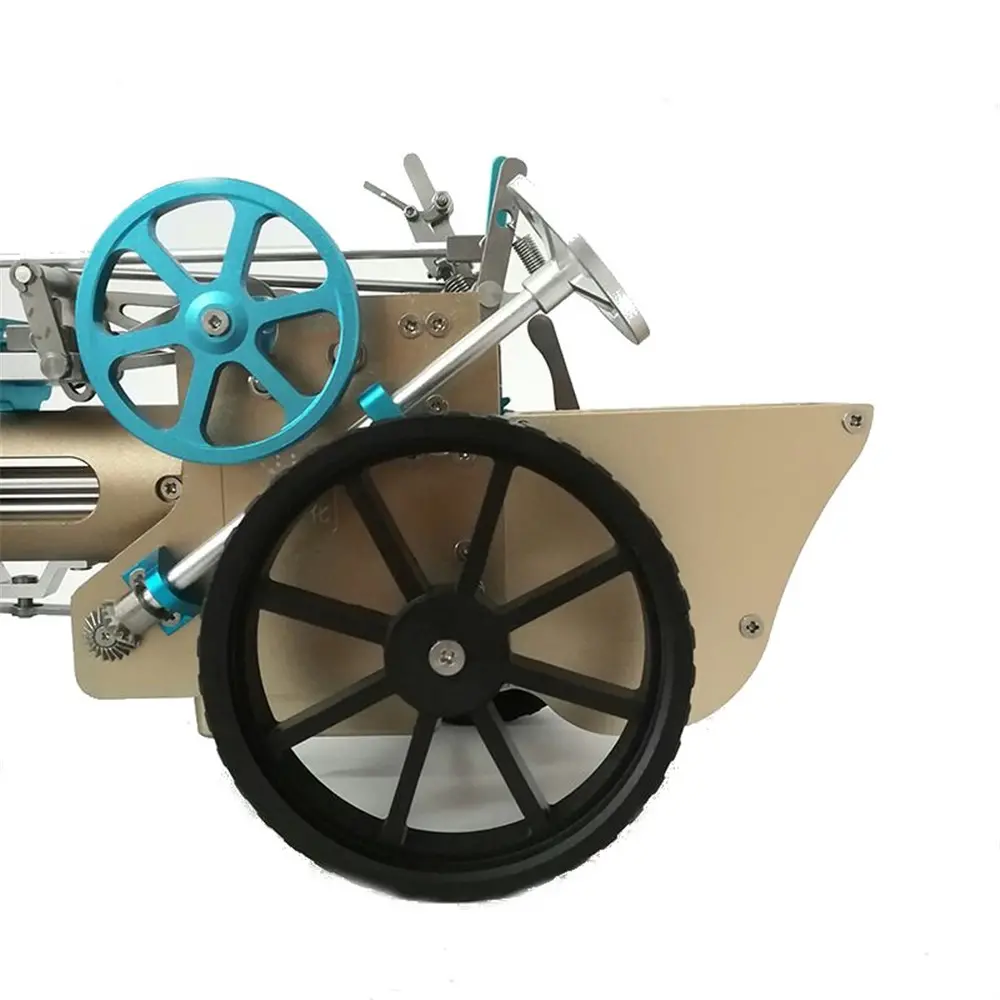 Teching DM34 Steam Car Model Stirling Engine Full Metal Model Toy Collection Gift Decor