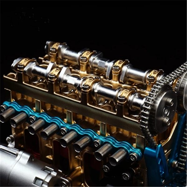 Teching V4 DM13 Four-Cylinder Stirling Engine Full Aluminum Alloy Model Collection