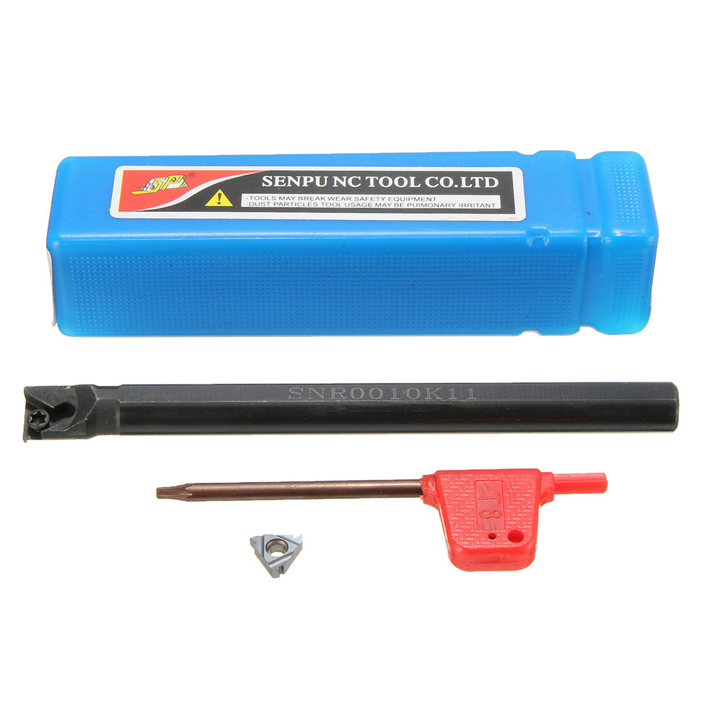 SNR0010K11 Internal Lathe Threading Boring Turning Tool Holder with 11IR AG60 Insert