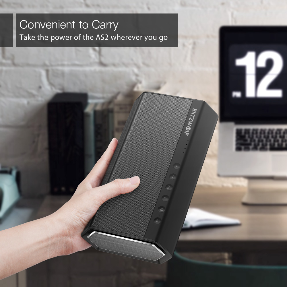 BlitzWolf® BW-AS2 40W 5200mAh Çift Sürücü Kablosuz bluetooth Hoparlör 30W Yukarı Bas Güçlendirilmiş Eller-Serbest Aux Girişi Hoparlör BlitzWolf® BW-AS2 40W 5200mAh Çift Sürücü Kablosuz bluetooth Hoparlör 30W Yukarı Bas Güçlendirilmiş Eller-Serbest Aux Girişi Hoparlör
