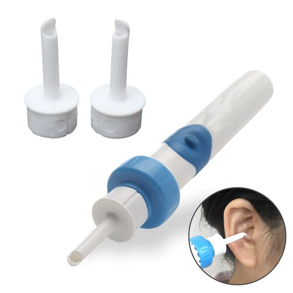 Electric Vacuum Ear Cleaner Ear Wax Safe Vibration Remover Removal Cleaning Pain Cordless Airbic Safety for Children