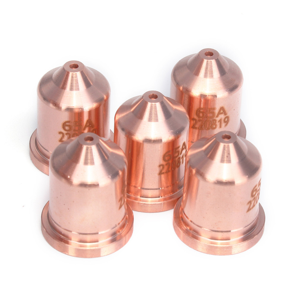 5pcs 220819 65A Electrode Tip mondstuk Cutting Plasma Cutter Accessories for HRT/MRT
