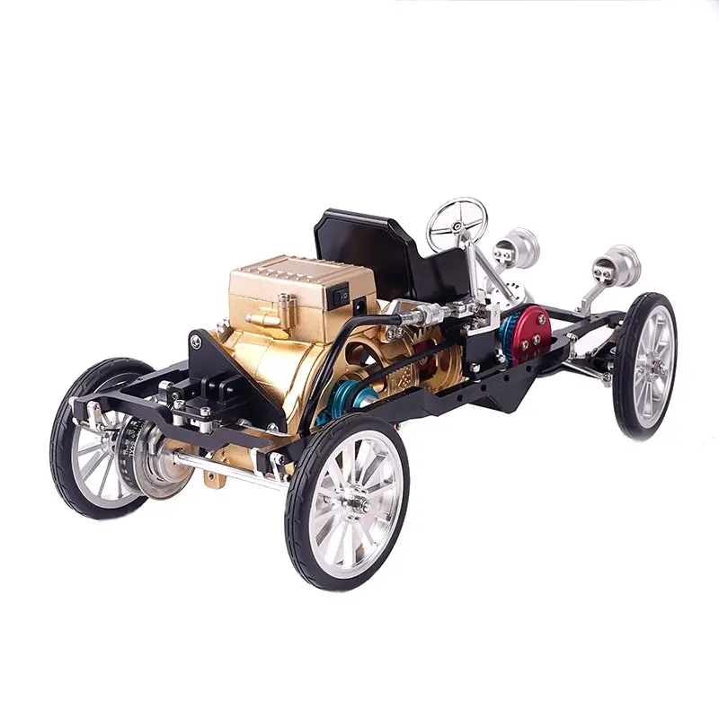 Teching Car Model Single Cylinder Engine Aluminum Alloy Model Gift Collection Toys