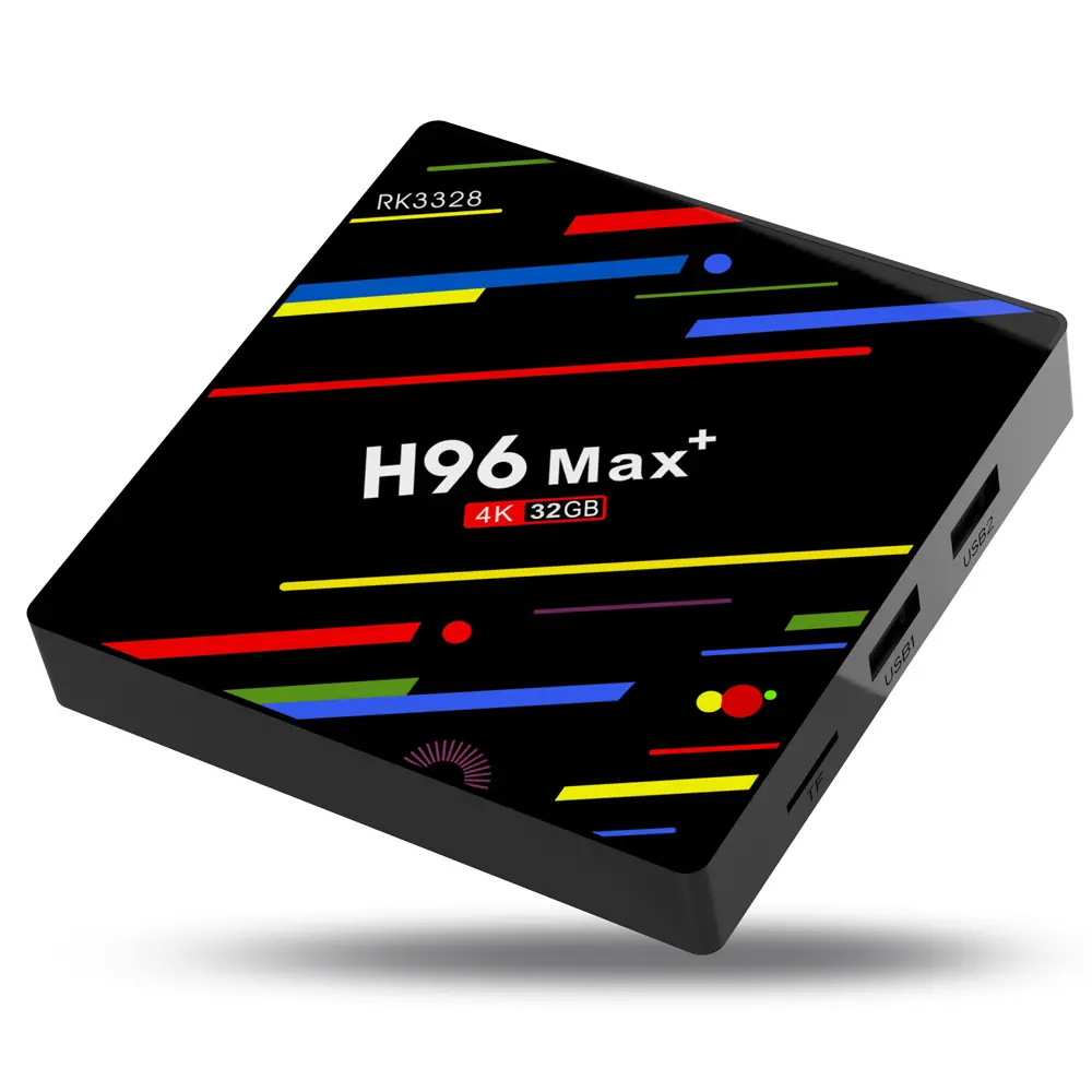 H96 Max Plus RK3328 4GB Ram 32GB Rom Android 8.1 4Kx2K 100M LAN 2.4G WIFI USB 3.0 VP9 H.265 High Definition 10 Android TV Box Mini PC Support high - definition Netflix 4K Youtube
