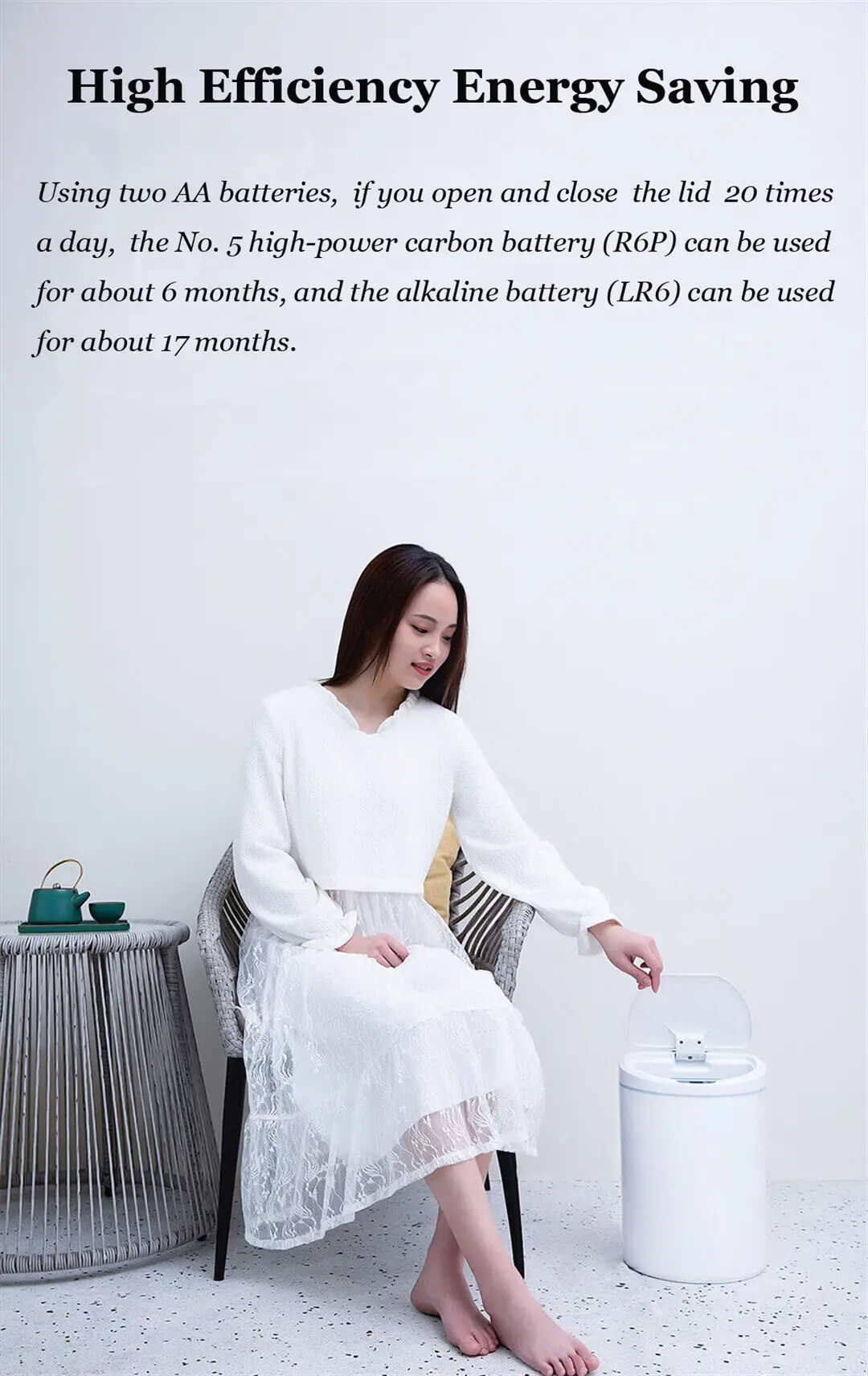 Xiaomi NINESTARS Thùng rác cảm biến thông minh có thể tự động cảm ứng Thùng rác Thùng giấy Im lặng Phòng khách cảm ứng Văn phòng Nhà trợ giúp thông minh