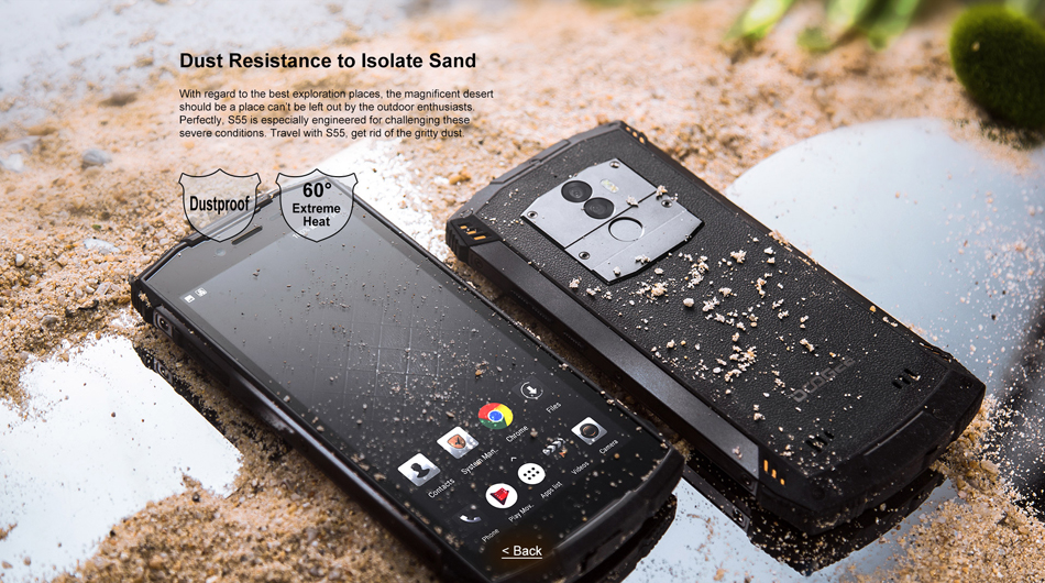DOOGEE S55 5.5 inch IP68 Android 8.0 4GB RAM 64GB ROM MTK6750T Octa Core 4G Smartphone
