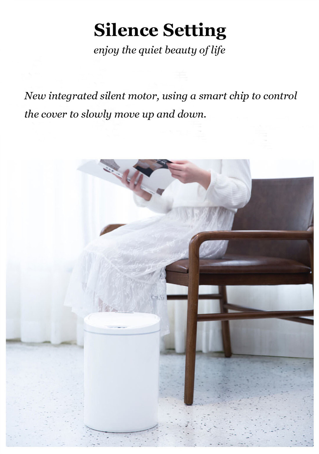 Xiaomi NINESTARS Thùng rác cảm biến thông minh có thể tự động cảm ứng Thùng rác Thùng giấy Im lặng Phòng khách cảm ứng Văn phòng Nhà trợ giúp thông minh
