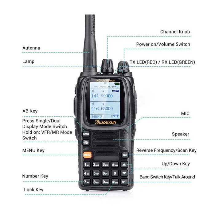 Wouxun KG-UV9D Plus Çift Band İletim Çapraz Band Tekrarlayıcı Hava Band Walkie Talkie İki yönlü Radyo Wouxun KG-UV9D Plus Çift Band İletim Çapraz Band Tekrarlayıcı Hava Band Walkie Talkie İki yönlü Radyo