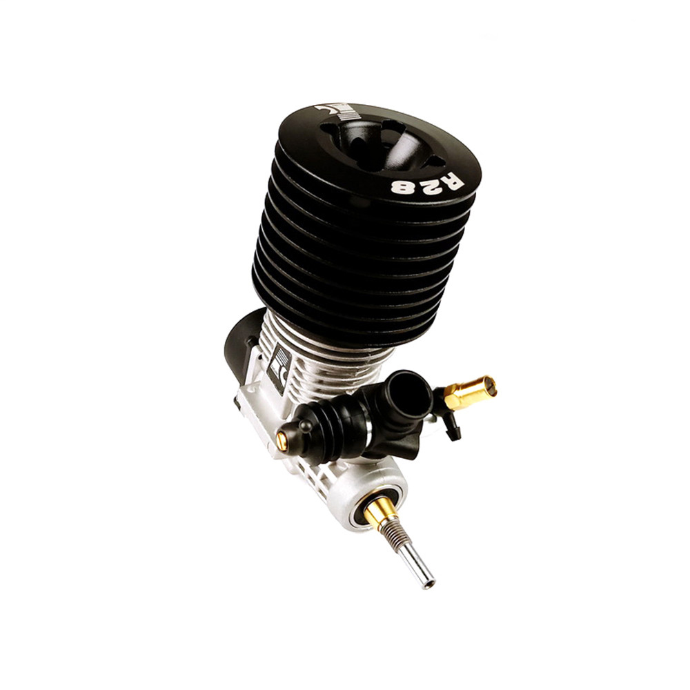 Force.28 Metal Exhaust Hand Pull Starter Engine For 1/8 Gas RC Car Parts