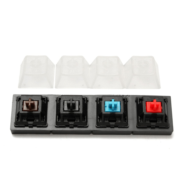Tester di Commutazione di Tastiera Meccanica Set 4 Interruttori Cherry MX Trasparenti Marrone Nero Blu Rosso Tester di Commutazione di Tastiera Meccanica Set 4 Interruttori Cherry MX Trasparenti Marrone Nero Blu Rosso