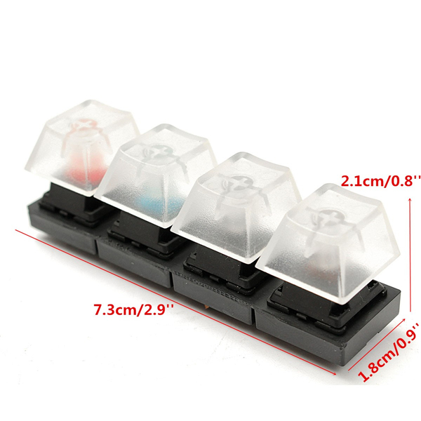 Tester di Commutazione di Tastiera Meccanica Set 4 Interruttori Cherry MX Trasparenti Marrone Nero Blu Rosso Tester di Commutazione di Tastiera Meccanica Set 4 Interruttori Cherry MX Trasparenti Marrone Nero Blu Rosso