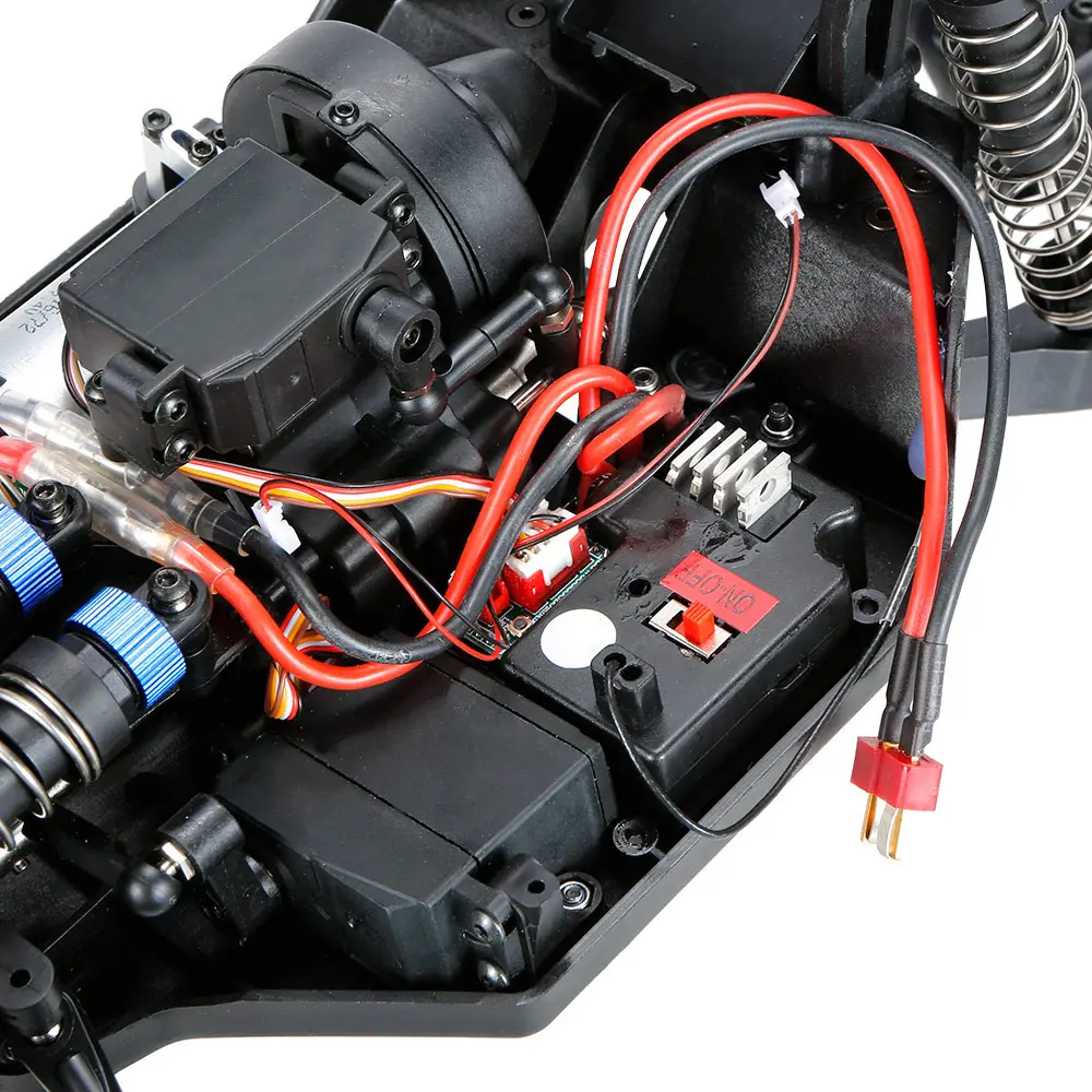 Wltoys 10428B 1/10 2.4 กรัม 4WD 30 กิโลเมตร / ชั่วโมง Rc รถ ร็อคตีนตะขาบยานพาหนะปีนเขารถบรรทุก RTR รุ่น