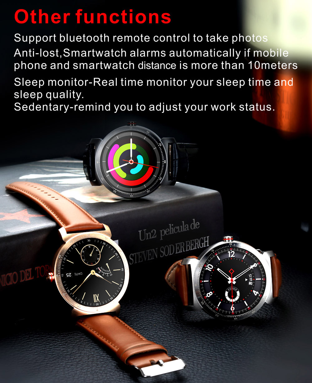 Bakeey K88H Plus Narrow Bezel Full شاشة قلب معدل رسالة Multi-sport التحكم عن بعد الة تصوير ذكي Watch