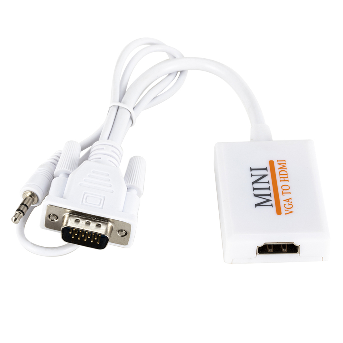 VGA Male To HDMI Output 1080P HD Audio AV HDTV Video Cable Converter New
