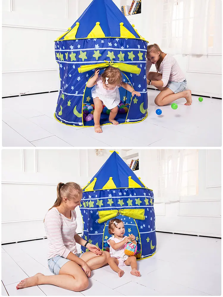 Portable kids play tent children outdoor ocean ball pool folding kobe toys castle