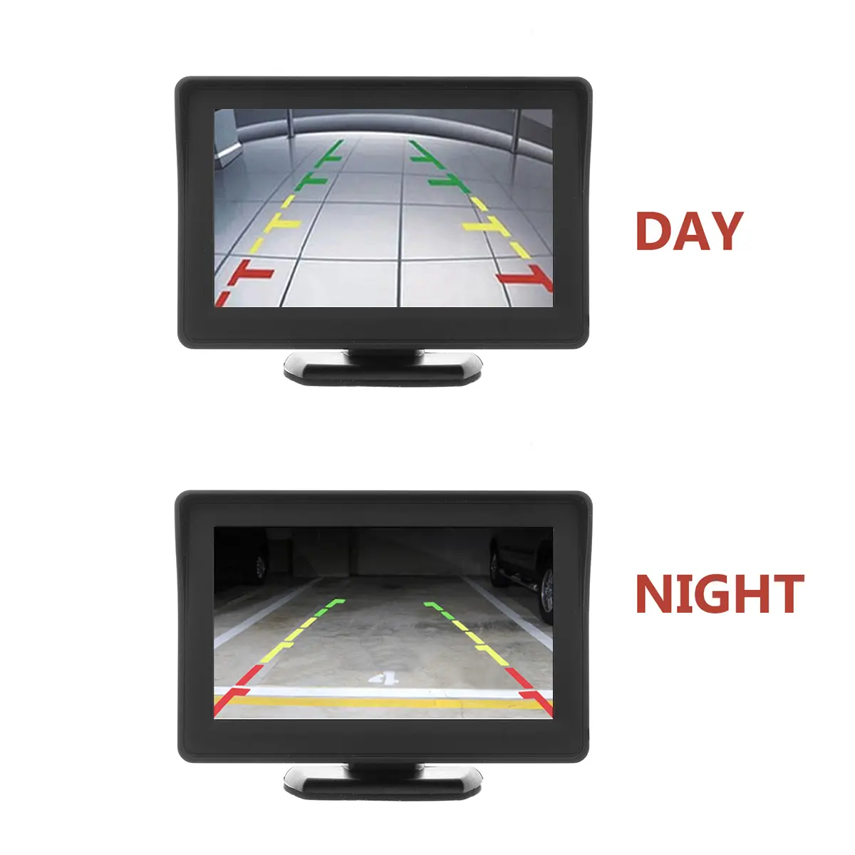4.3 Inch TFT Car LCD Monitor Car Rear View Reverse Night Vision Backup Camera Kit 4.3 Inch TFT Car LCD Monitor Car Rear View Reverse Night Vision Backup Camera Kit