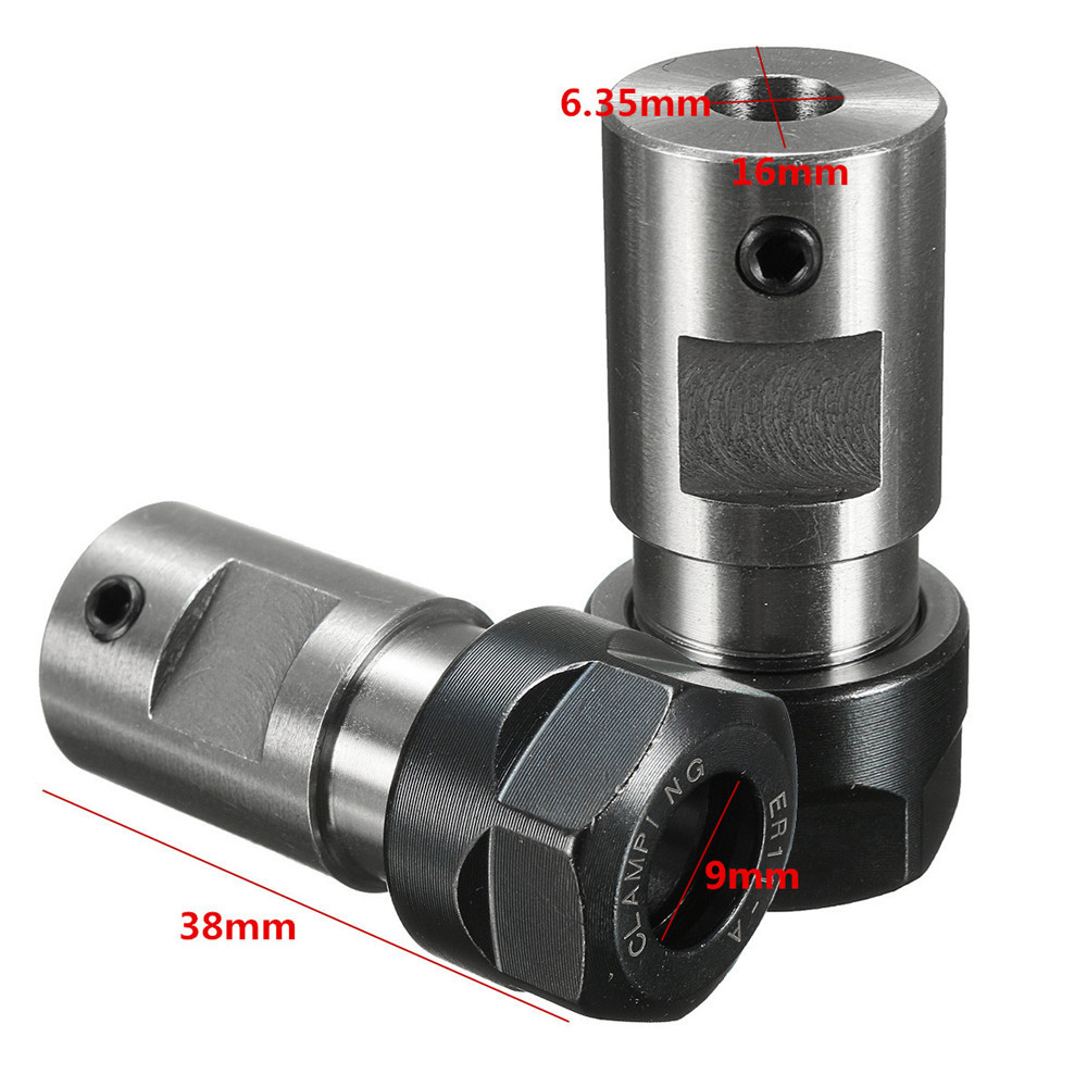 1/4 Inch 6.35mm ER11-A Collet Chuck Holder Motor Shaft Tool Holder Extension Rod