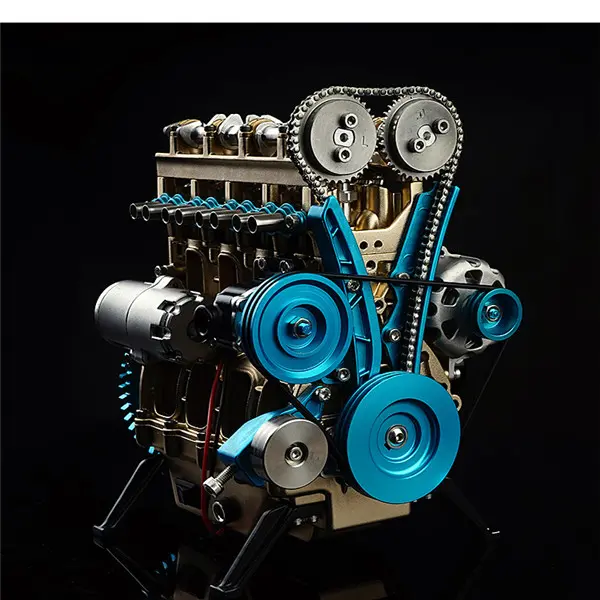Teching V4 DM13 Four-Cylinder Stirling Engine Full Aluminum Alloy Model Collection