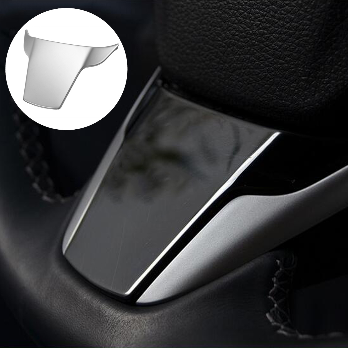 Stainless steel steering wheel Cover trims for 2017 2018 Honda CRV Accessories