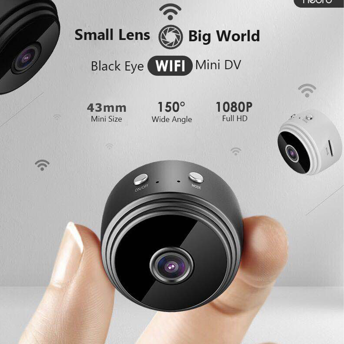 A9 Mini WIFI HD 1080P Wireless IP Camera Home Security Night Vision 150° Wide Angle