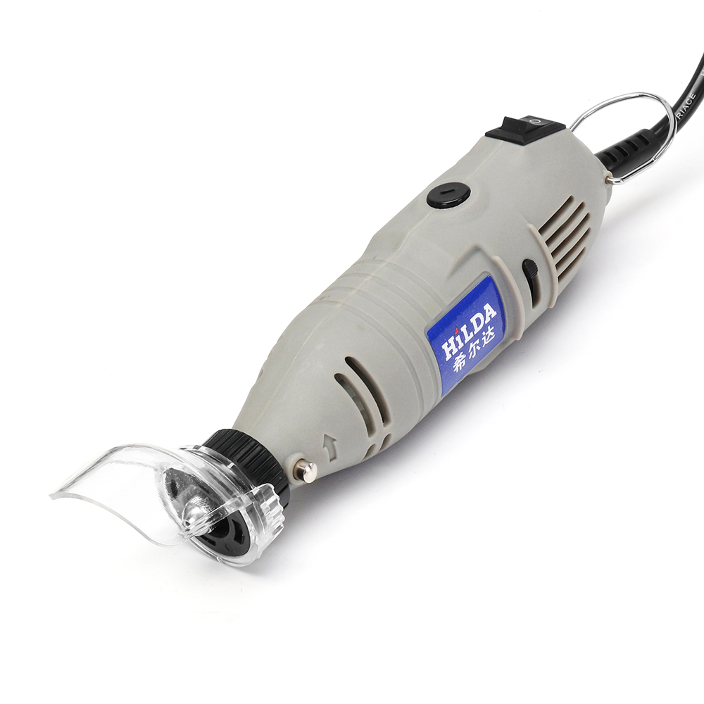 HILDA JD3323C 220V 150W Variable Speed Electric Grinder with 91pcs Accessories Mini Rotary Tool Dr