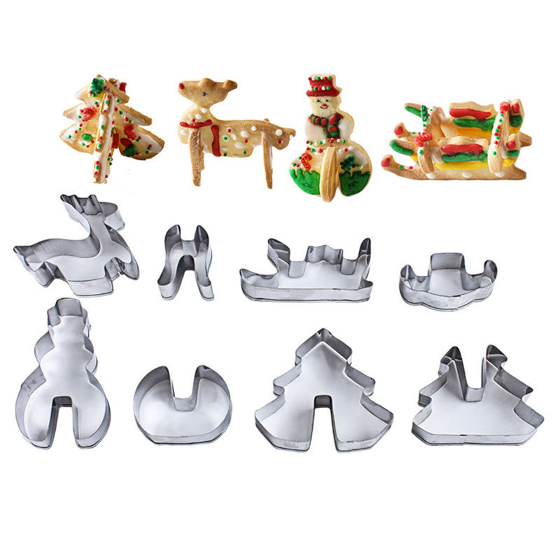 Honana 8PCS 3D формочки для выпечки рождественского печенья