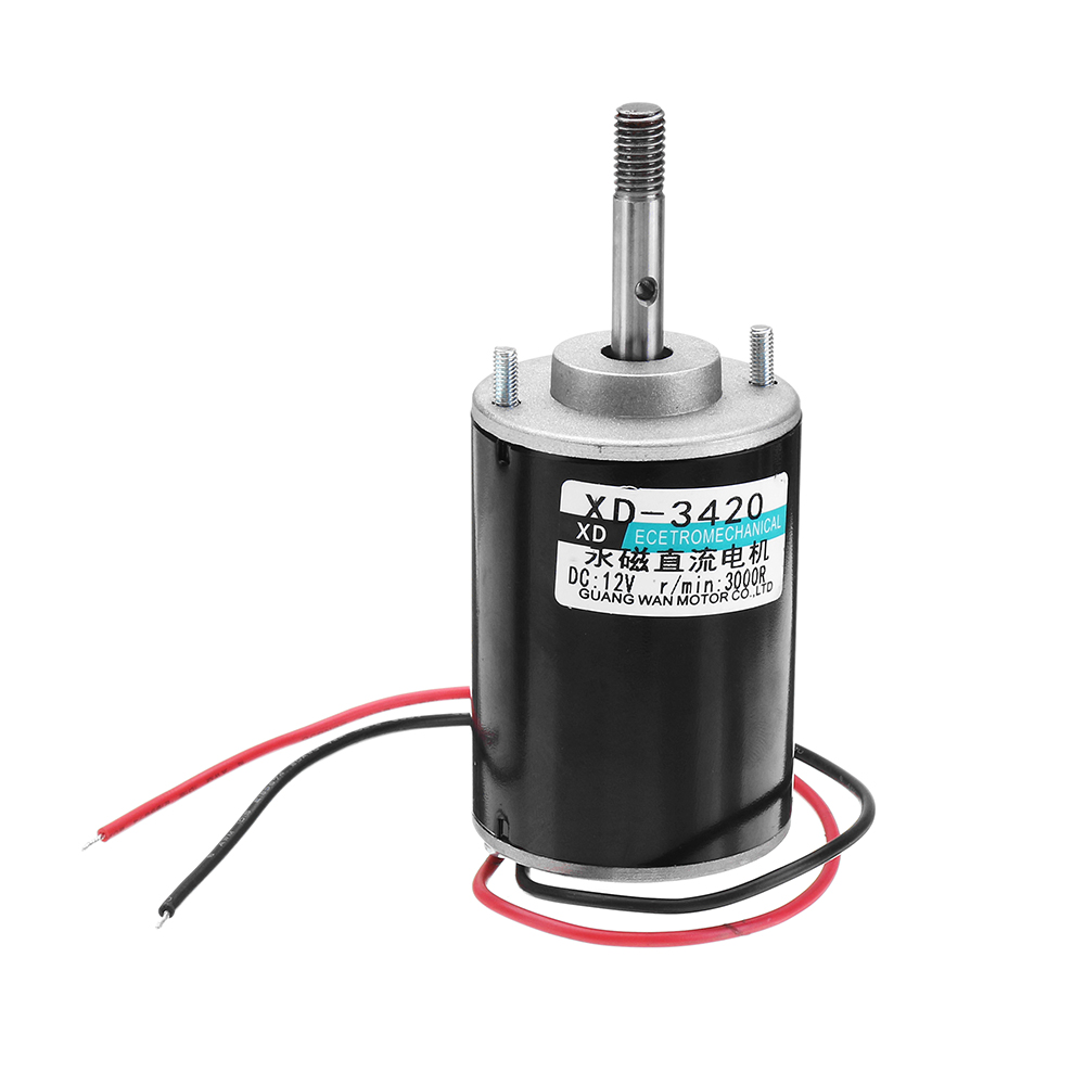 Machifit 3420 Motor 12V 3000rpm Permanent Magnet Motor DC Motor for DIY Generator