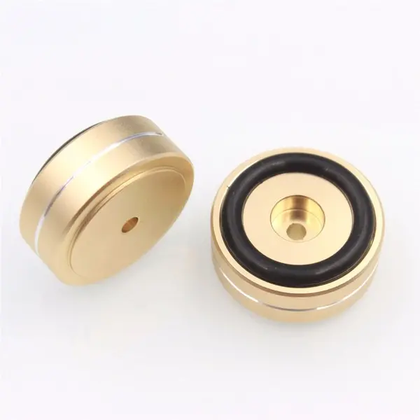 4pcs 40x15mm Isolation Speaker Stand Base Turntable Golden Feet Pad 4pcs 40x15mm Isolation Speaker Stand Base Turntable Golden Feet Pad