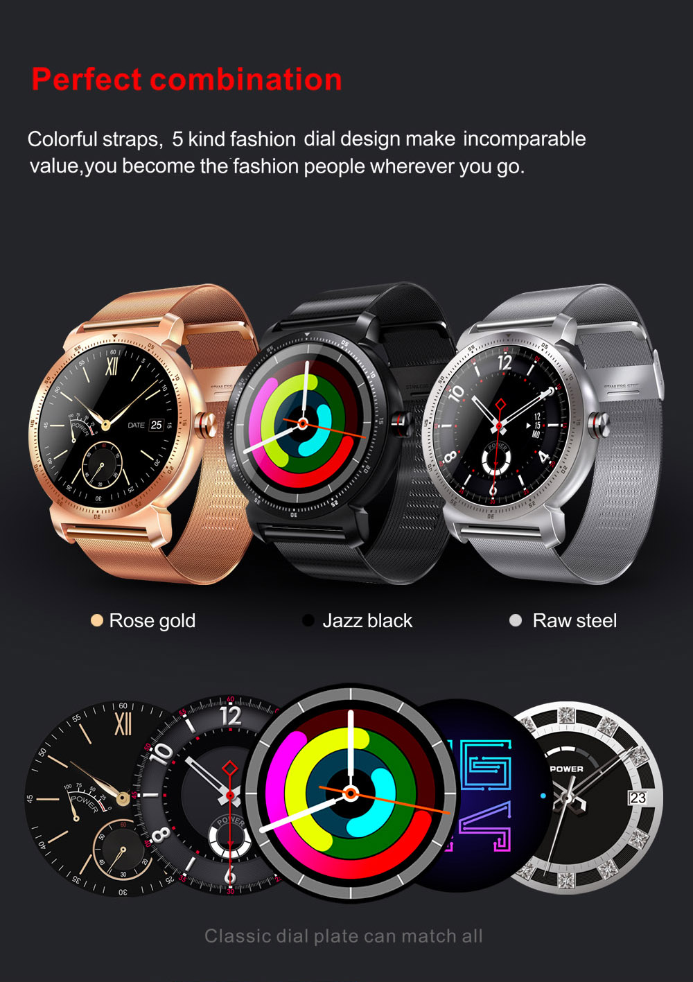 Bakeey K88H Plus Narrow Bezel Full شاشة قلب معدل رسالة Multi-sport التحكم عن بعد الة تصوير ذكي Watch