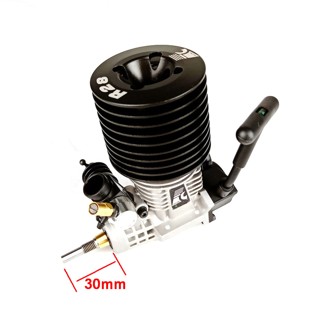 Force.28 Metal Exhaust Hand Pull Starter Engine For 1/8 Gas RC Car Parts