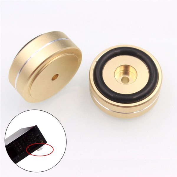 4pcs 40x15mm Isolation Speaker Stand Base Turntable Golden Feet Pad 4pcs 40x15mm Isolation Speaker Stand Base Turntable Golden Feet Pad