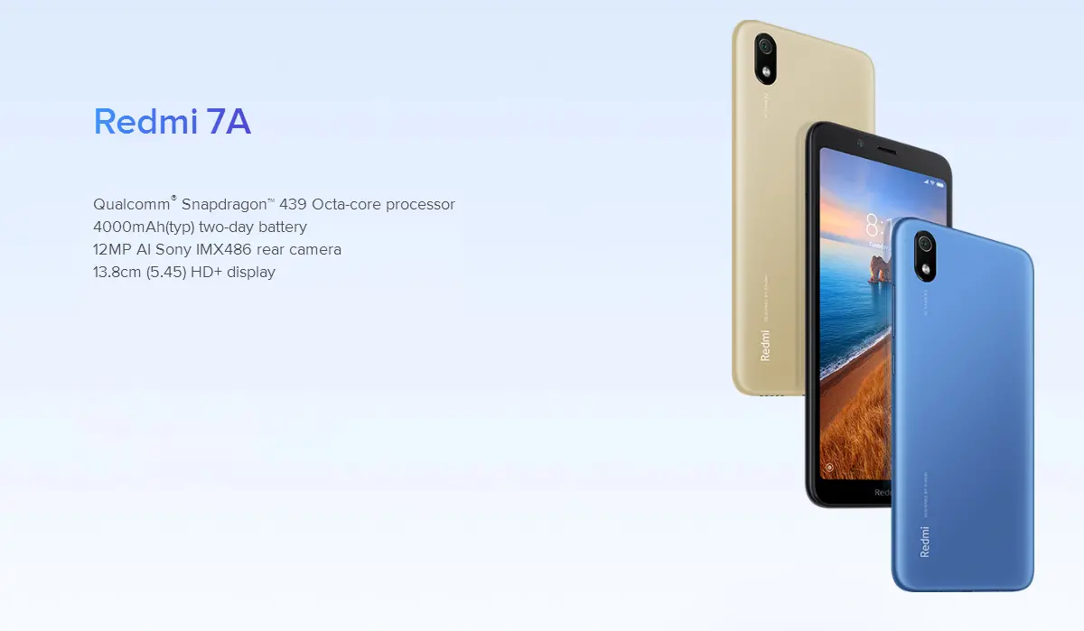 Xiaomi Redmi 7A Global Version 5.45 inch Face Unlock 4000mAh 2GB 16GB Snapdragon 439 Octa core 4G Smartphone