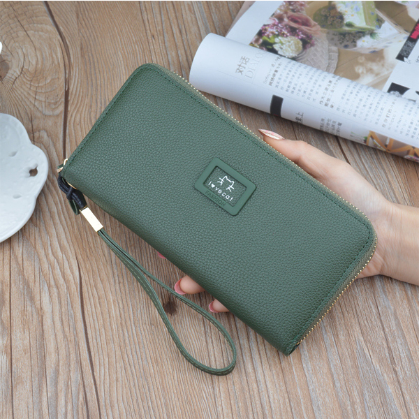 Women long section zipper multifunction card with high capacity
