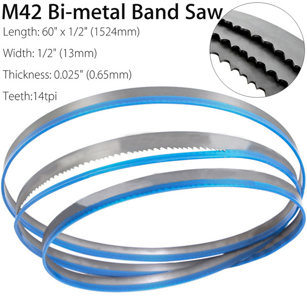 1524x13mm 14tpi M42 Bi Metal Band Saw Blade Sale Banggood Com