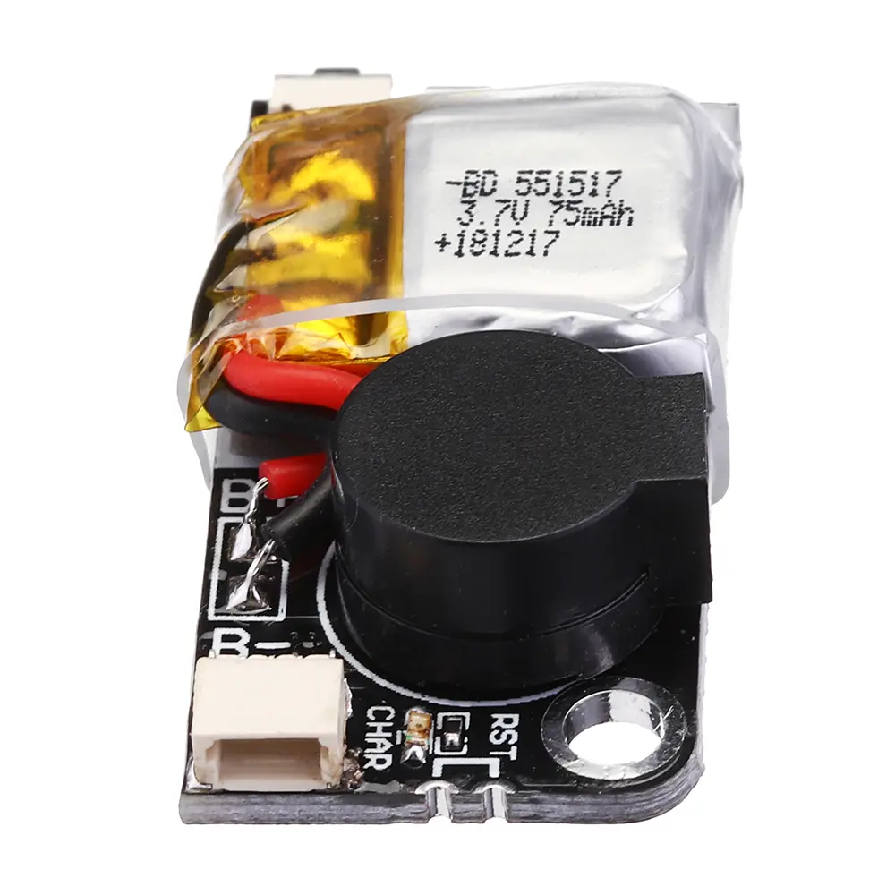 URUAV UR6 5V 110dB BB Allarme Buzzer Mini Tacker 36x18mm con Lipo Batteria luce a led per RC Drone FPV Racing
