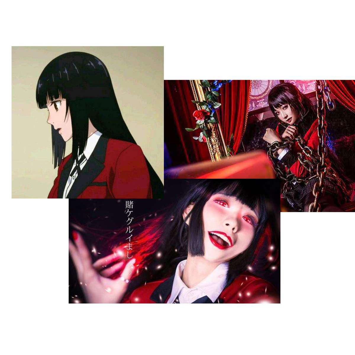 Uzun Duz Peruk Cosplay Anime Kakegurui Gamble Janami Yumeko Icin Aksesuar Vordeo Yazilim Hizmetleri Biz Bu Isi Biliyoruz