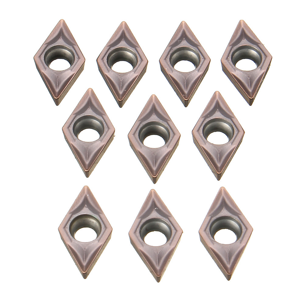 10pcs DCMT070202 Carbide Inserts for SDJCR1010H07 Turning Tool Holder