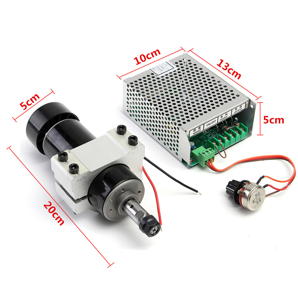 110-220V  500W Spindle Motor with Speed Governor and 52mm Clamp for CNC Machine