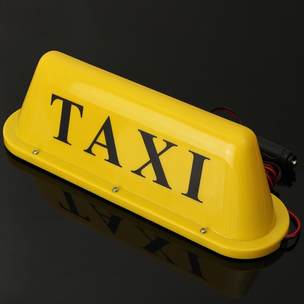 Taxis impermeable cabina coche azotea base magnética LED Lámpara de luz de la muestra