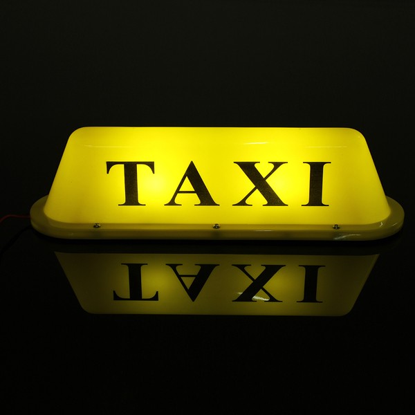 Taxis impermeable cabina coche azotea base magnética LED Lámpara de luz de la muestra