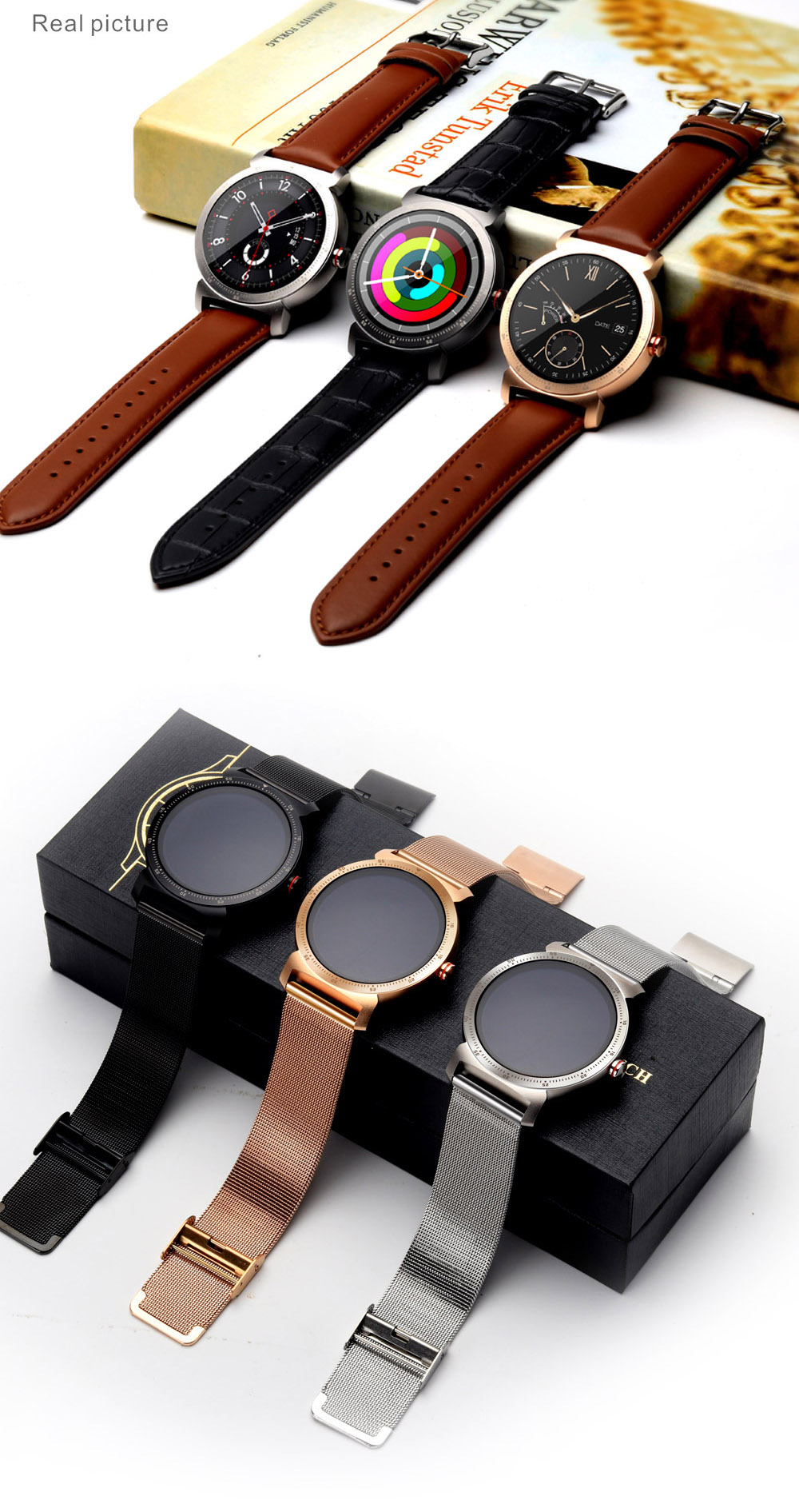 Bakeey K88H Plus Narrow Bezel Full شاشة قلب معدل رسالة Multi-sport التحكم عن بعد الة تصوير ذكي Watch