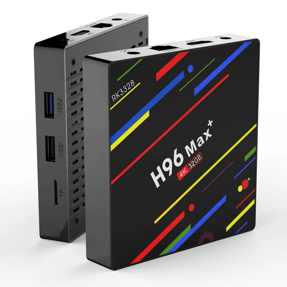 H96 Max Plus RK3328 4GB Ram 32GB Rom Android 8.1 4Kx2K 100M LAN 2.4G WIFI USB 3.0 VP9 H.265 High Definition 10 Android TV Box Mini PC Support high - definition Netflix 4K Youtube