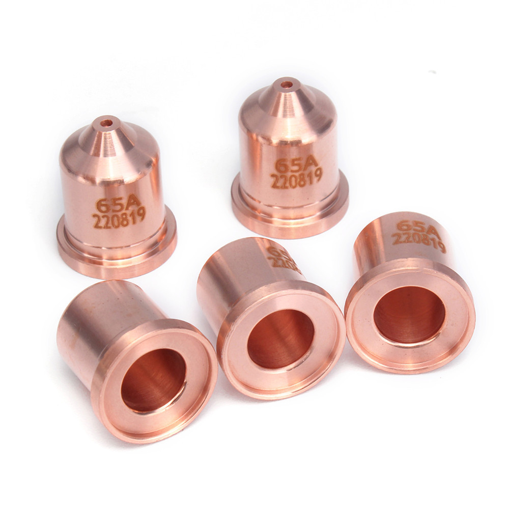 5pcs 220819 65A Electrode Tip mondstuk Cutting Plasma Cutter Accessories for HRT/MRT