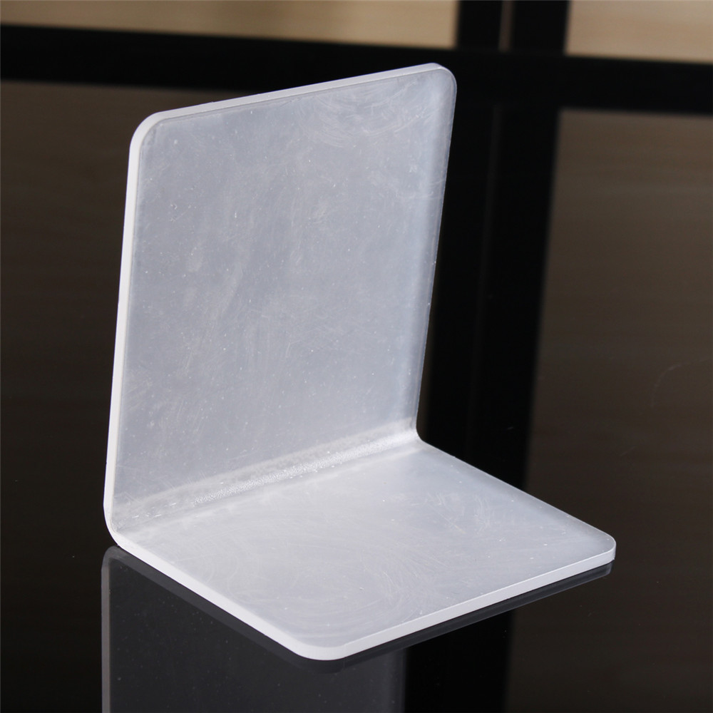 100x100x80x3mm Clear Acrylic Bookends
