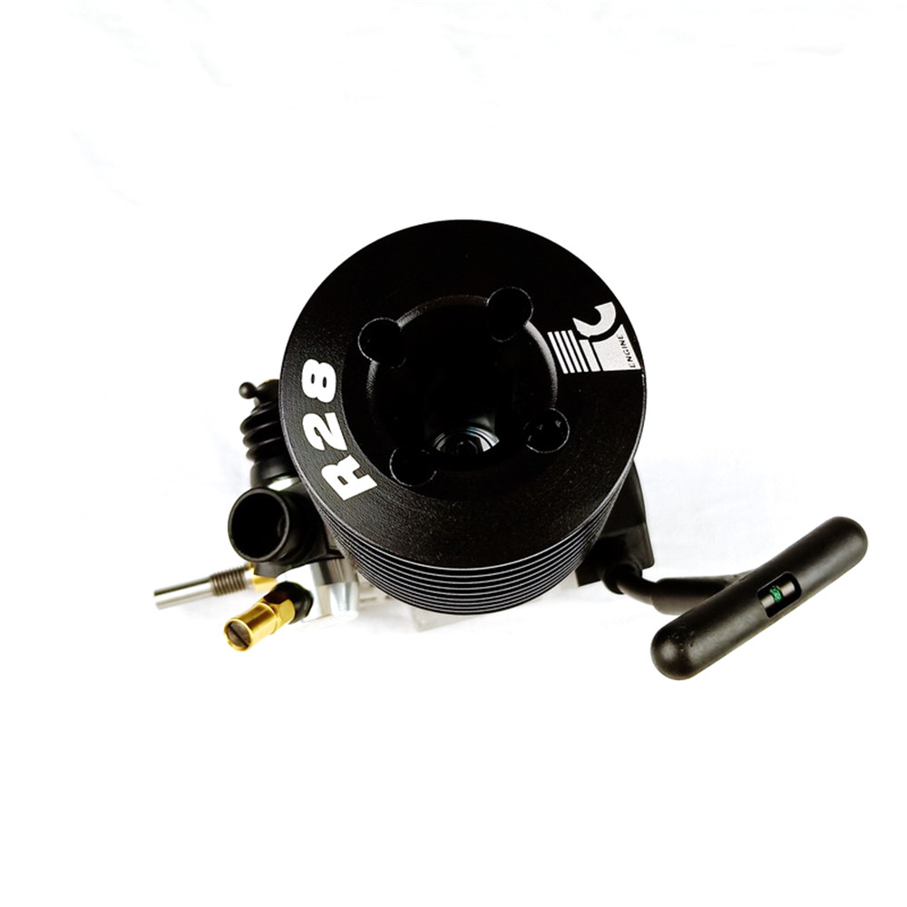 Force.28 Metal Exhaust Hand Pull Starter Engine For 1/8 Gas RC Car Parts