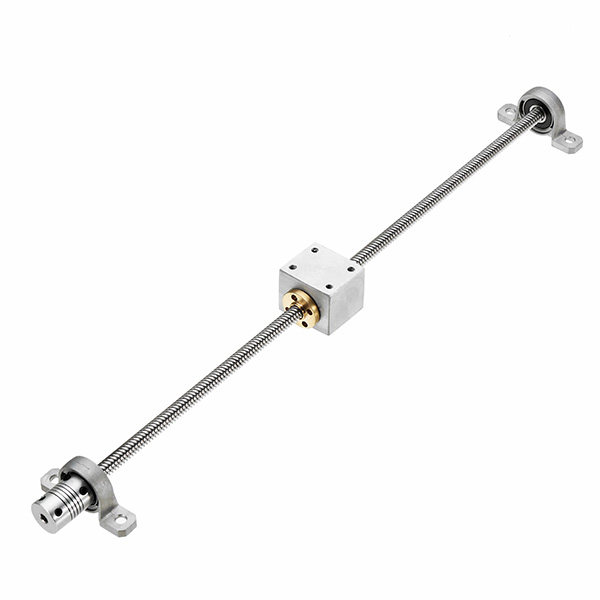 Machifit T8 500mm Lead Screw Set with Nut Housing Bracket Mounted Ball Bearing and Shaft Coupling fo